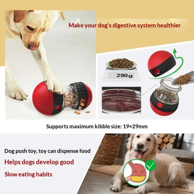 Dog Puzzle Toy Elliptical Track Rolling Increase Intelligence Ball Leaky Food Develop Good Habits Durable Interactive Pet Toys