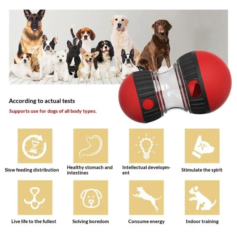 Dog Puzzle Toy Elliptical Track Rolling Increase Intelligence Ball Leaky Food Develop Good Habits Durable Interactive Pet Toys