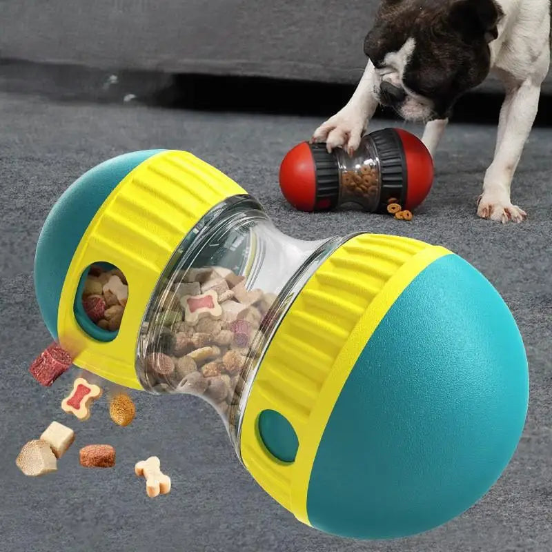Dog Puzzle Toy Elliptical Track Rolling Increase Intelligence Ball Leaky Food Develop Good Habits Durable Interactive Pet Toys